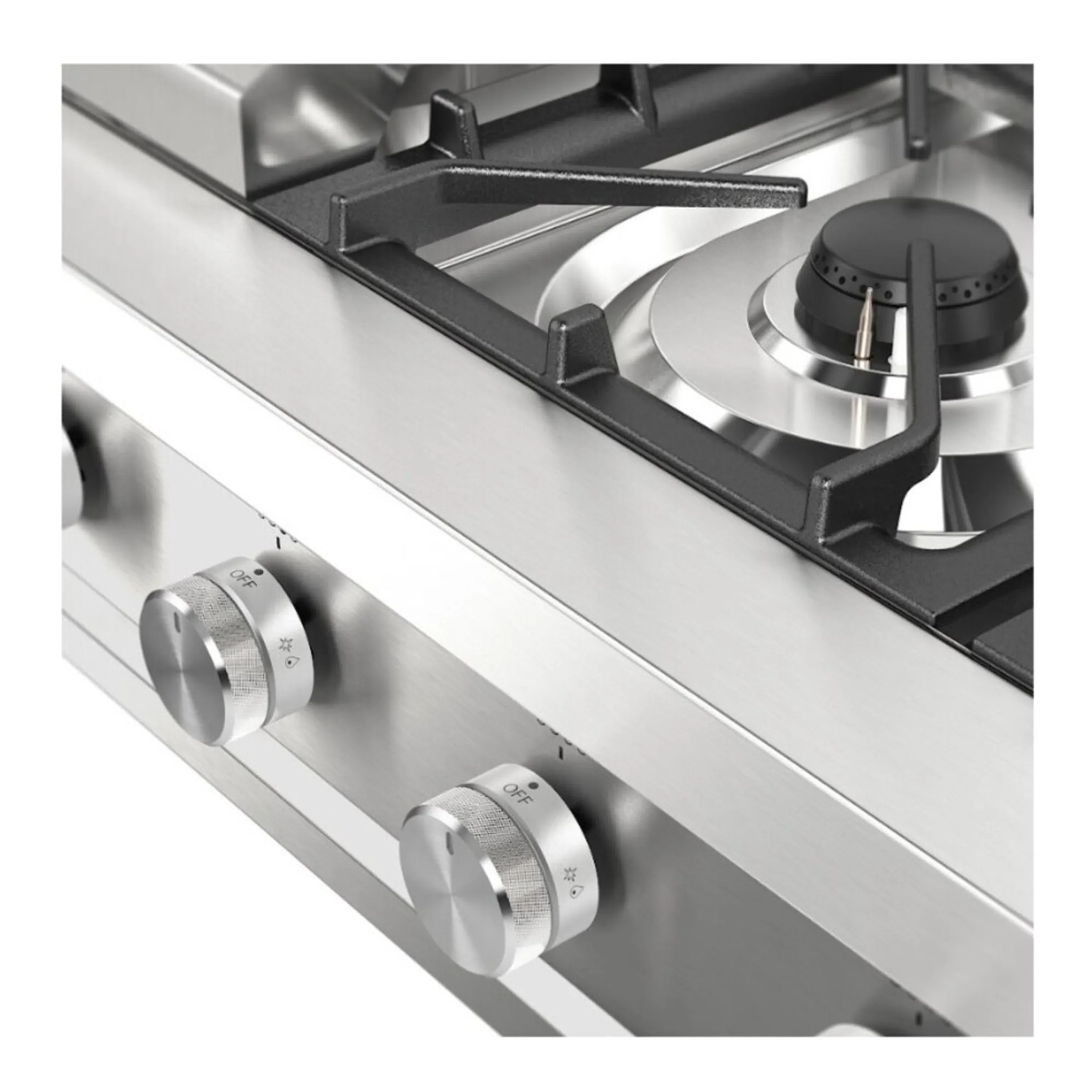 ILVE Professional Plus II 48-Inch Built-In Propane Gas Rangetop with Griddle in Stainless Steel (UHCP48FSS) - Image 7