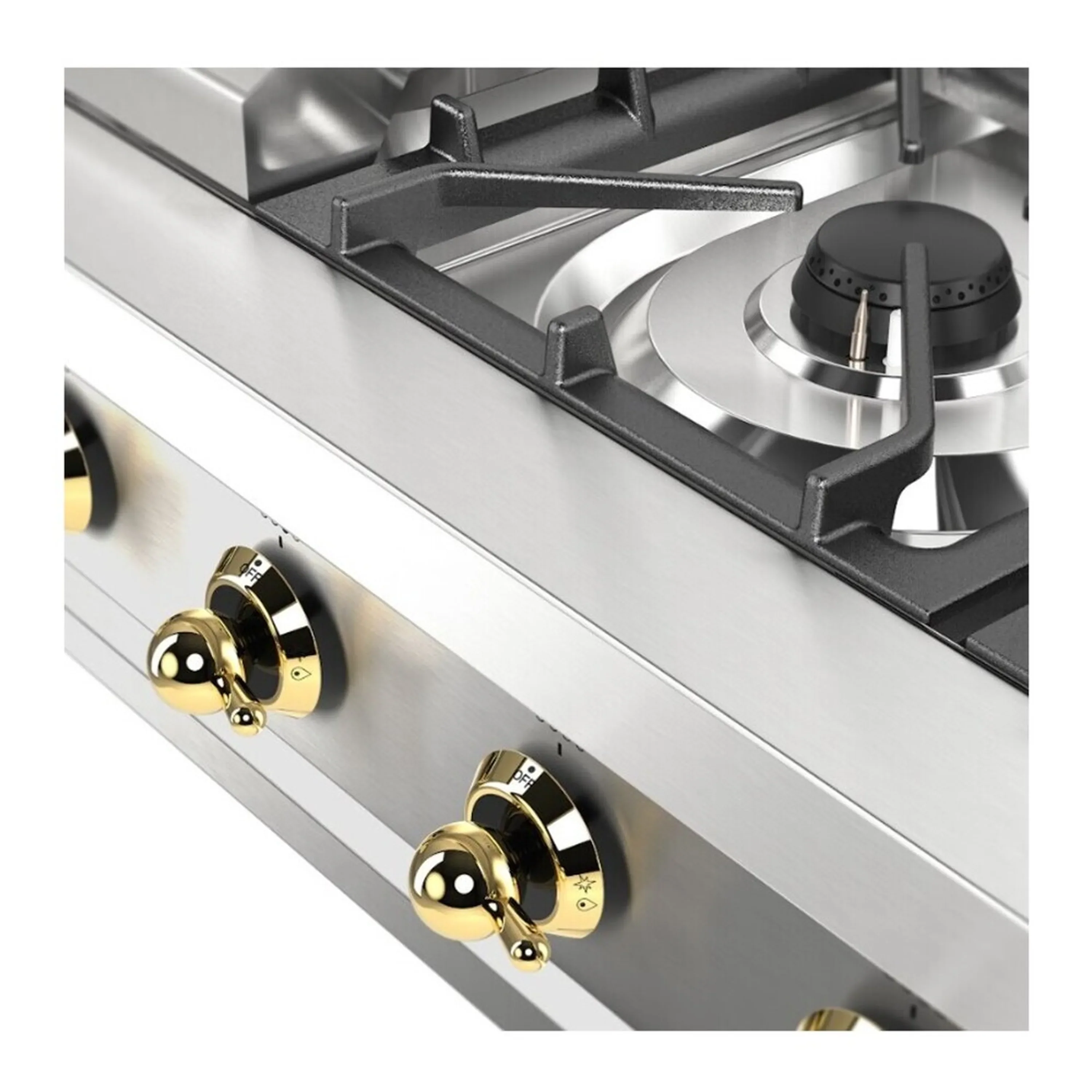 ILVE Nostalgie II 36-Inch Built-In Propane Gas Rangetop with Griddle in Stainless Steel (UHCP36FNSSG) - Image 6