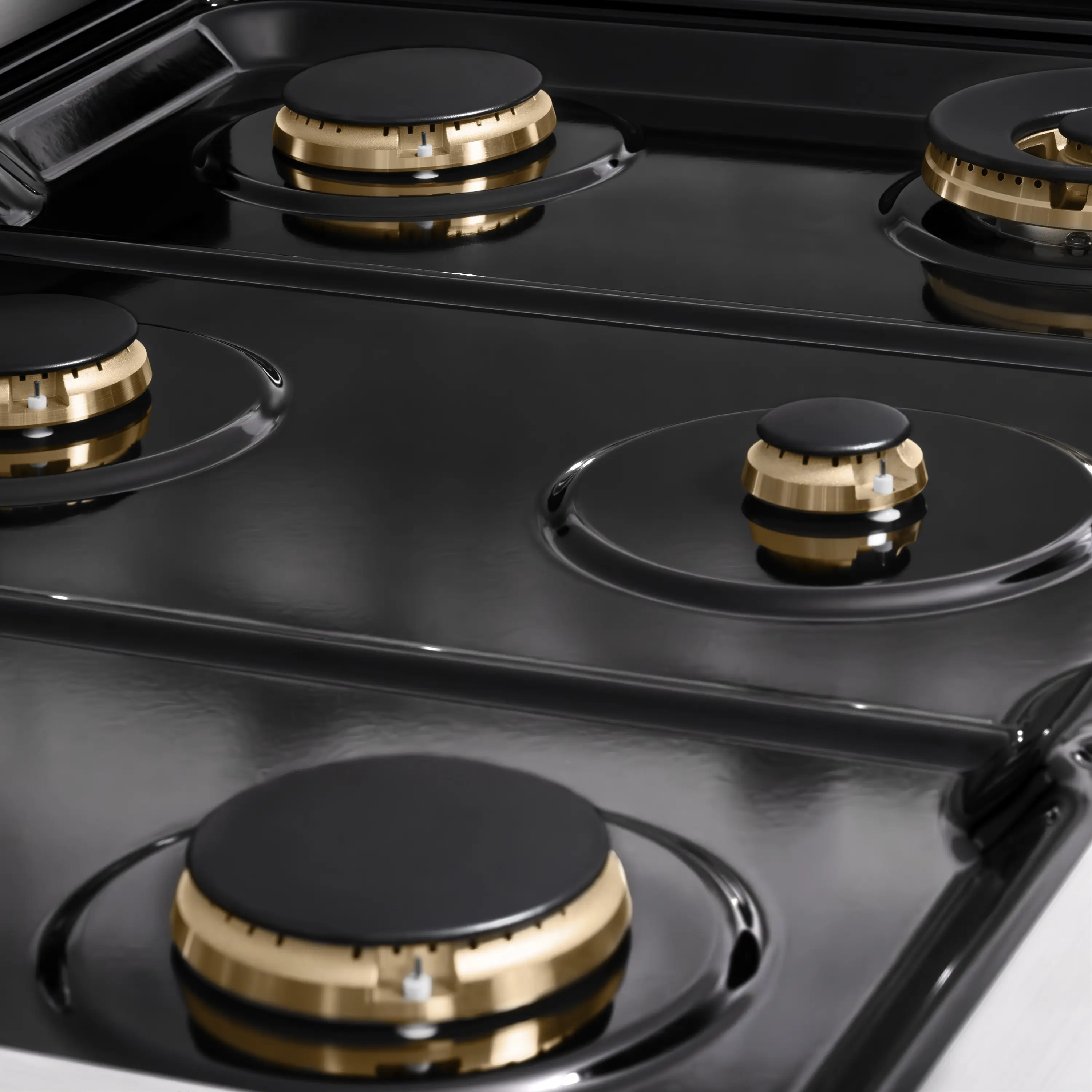 ZLINE Autograph Edition 36-Inch Paramount Gas Rangetop with 6 Burners and Porcelain Cooktop in Stainless Steel with Matte Black Accents (SRTZ-36-MB) - Image 5